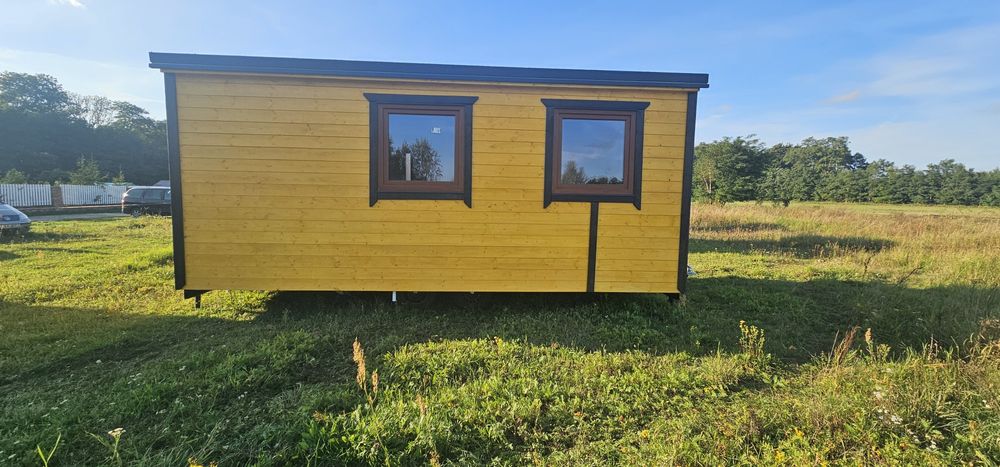 Domek mobilny Tiny Hause jezioro działka biuro
