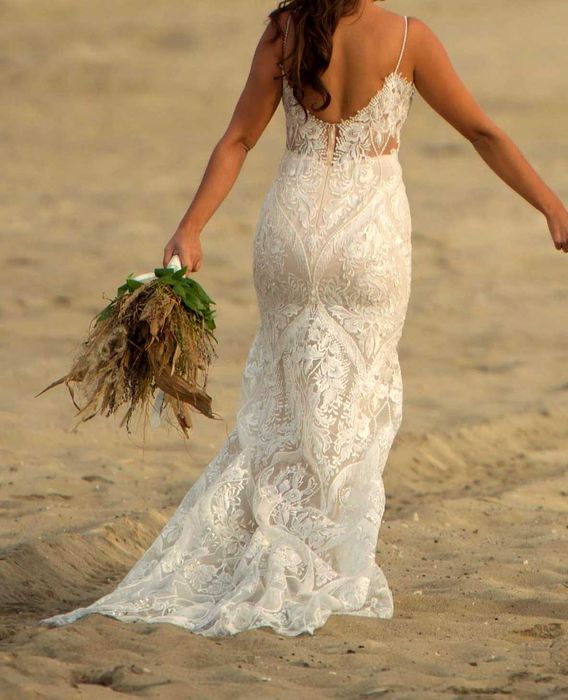 suknia sukienka ślubna boho s Chic Nostalgia Roza Rosa Madonna koronka