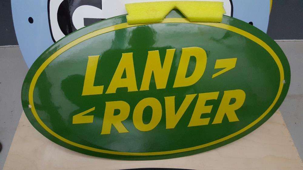 LAND ROVER, Placa esmaltada