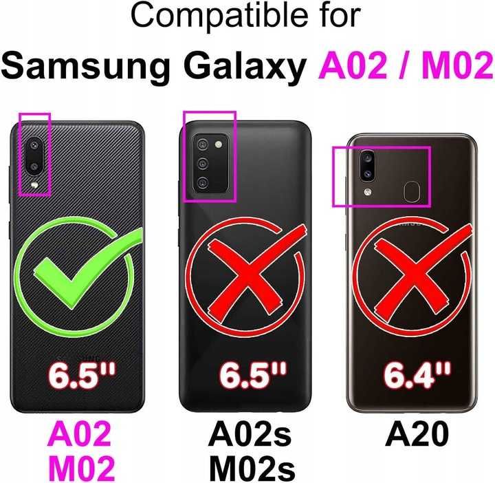 TOMYOU Samsung Galaxy A02 Etui wysokiej jakości z skóry poliuretanowej