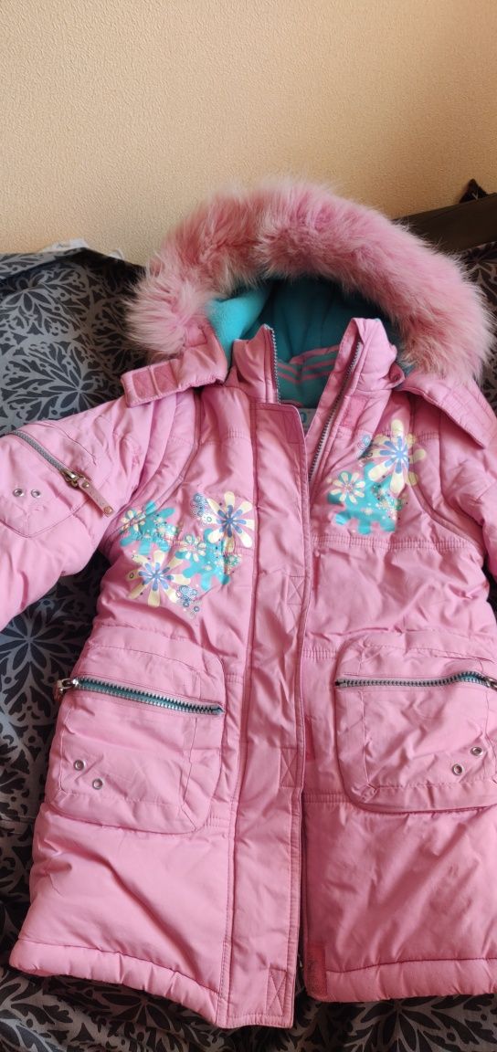 Суперское пальто курткк kiko 5-7лет рост 104-110см +подарок шапка и