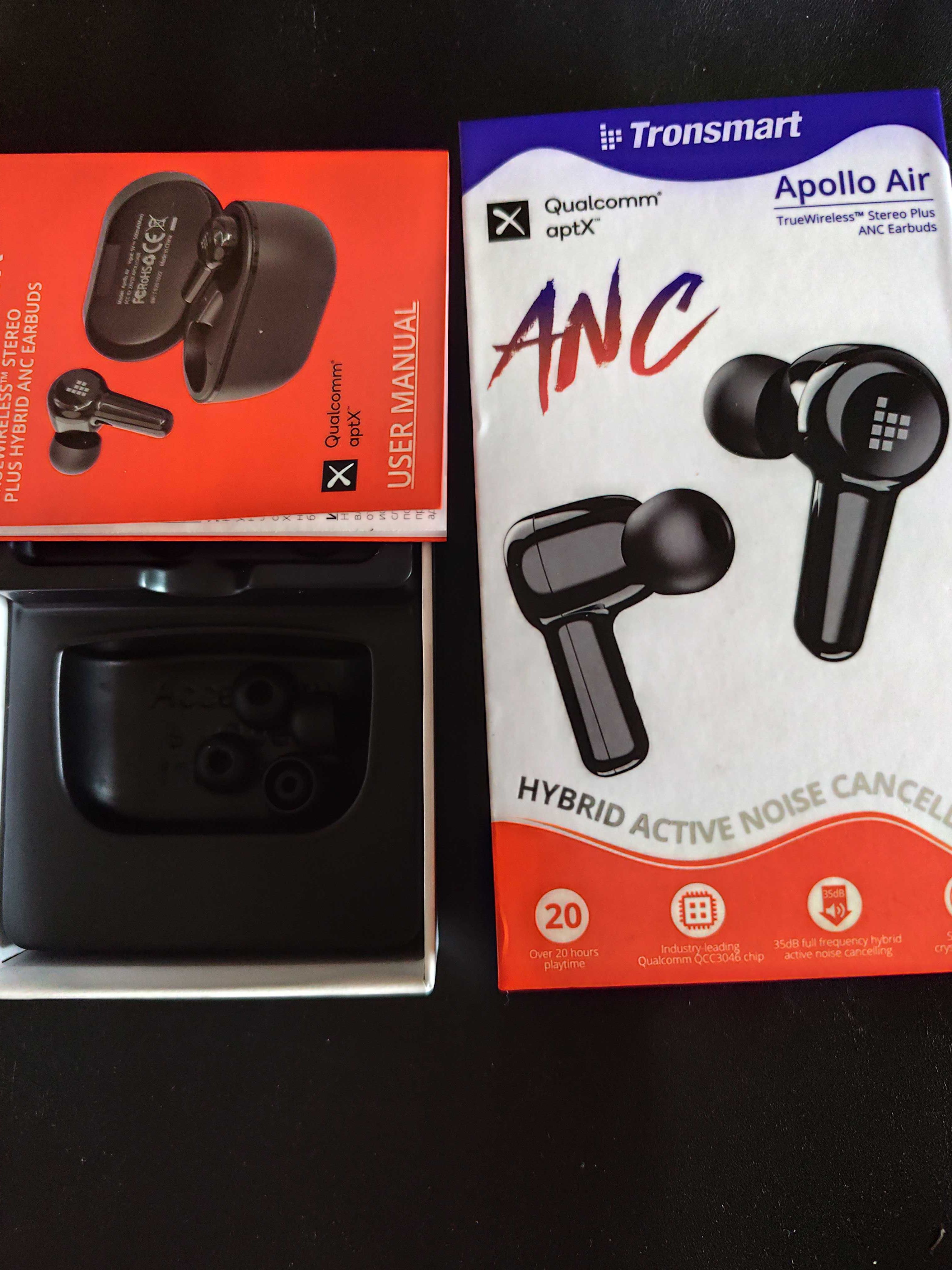 Auriculares com cancelamento de ruído ativo - Tronsmart Apollo air