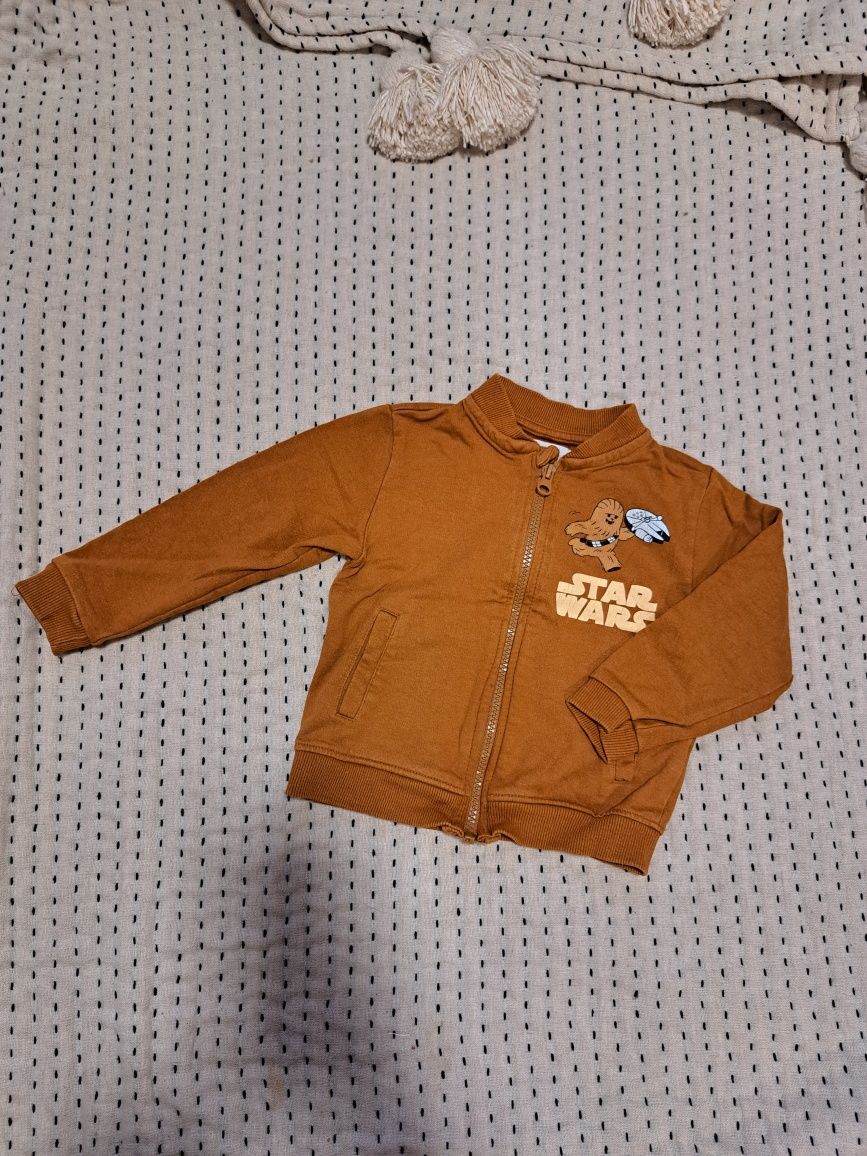 Bluza Star Wars 92 gwiezdne wojny sinsay chłopięca brązowa rozpinana