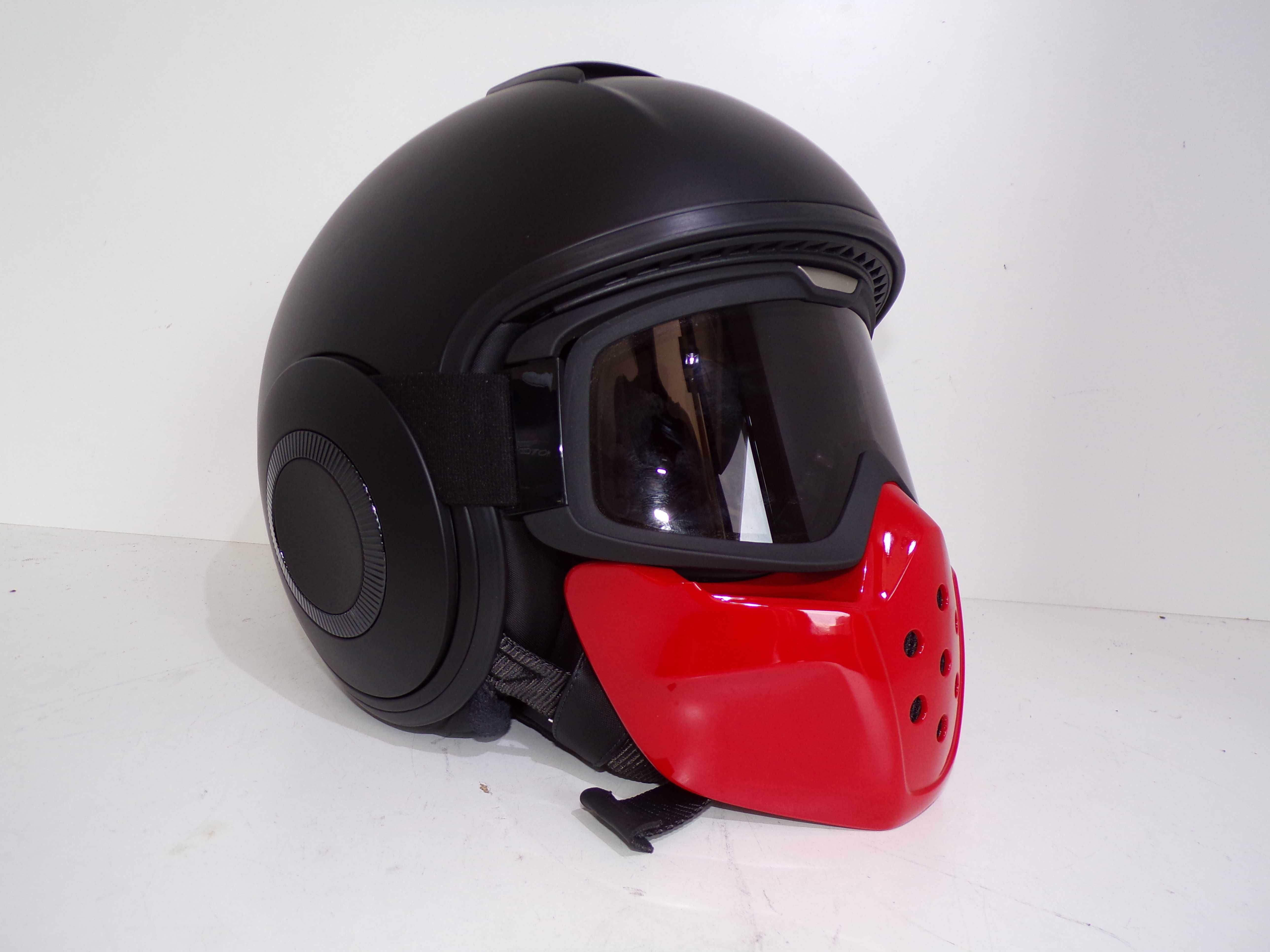 Oryginalny Kask Moto Guzzi z maska BANDIT Mask Helmet Matte Black M