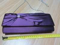 torba torebka fioletowa bankietowo-imprezowa