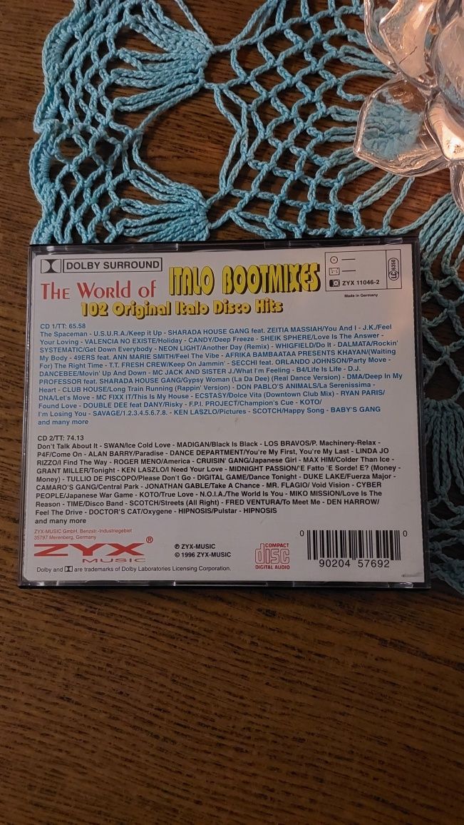 Płyta CD - ITALO BOOTMIXES - 2 płyty - ZYX MUSIC 1996 rok