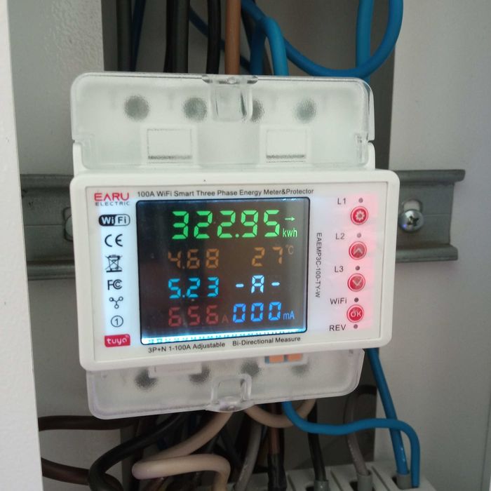 Trójfazowy licznik energii elektrycznej Wifi