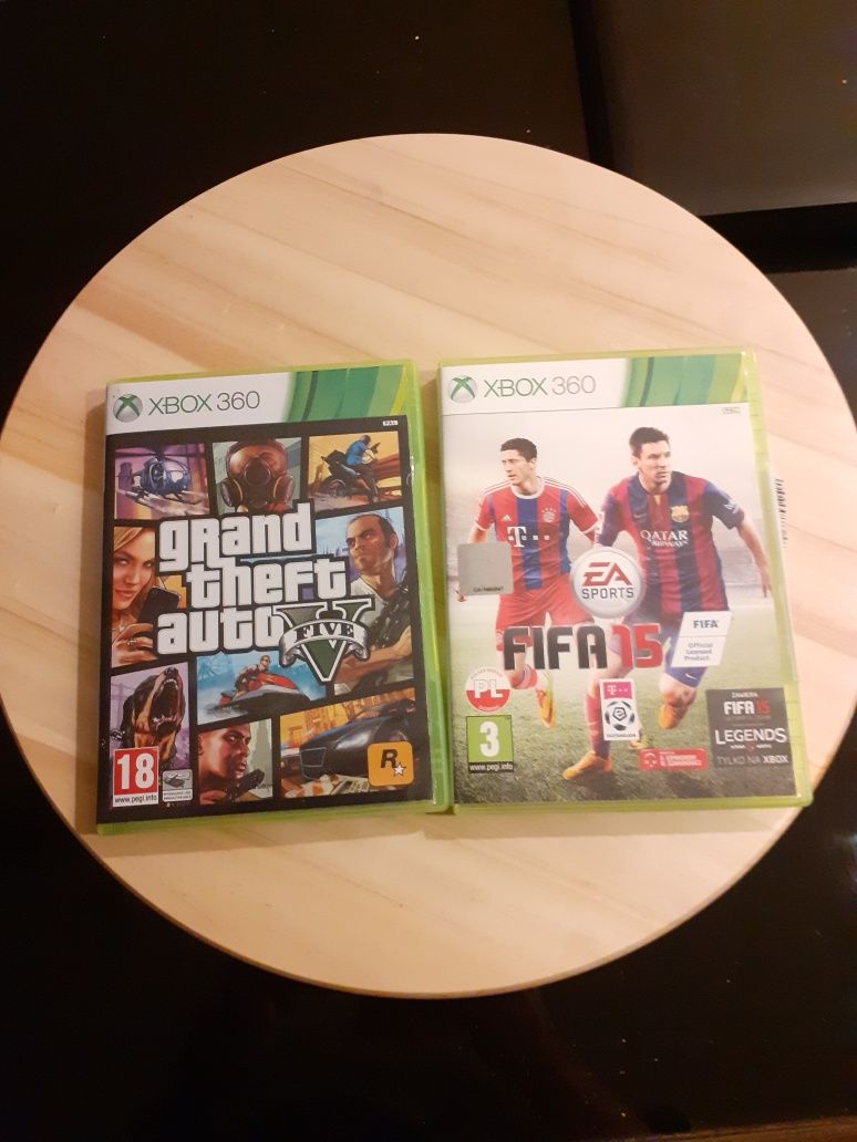 Xbox gry GTA V i FIFA 15