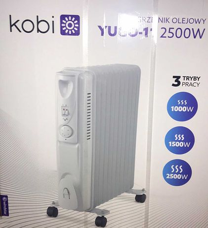 Радіатор масляний/Радиатор масляный Kobi Yugo-11 2500W, термостат.