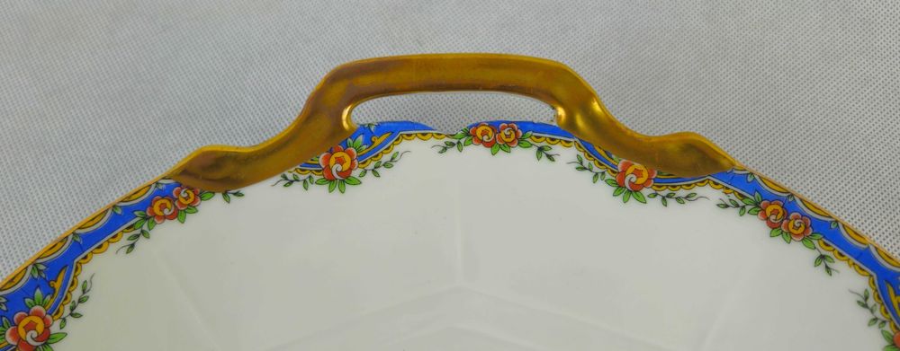 Piękna oryginalna patera z białej porcelany LIMOGES AG Francja