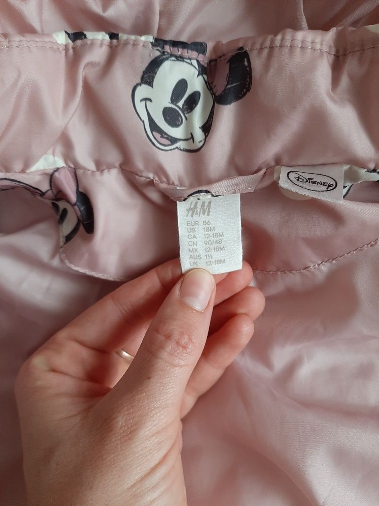 Курточка на дівчинку бренду H&M, 86 розмір Куртка з minnie mouse h&m,