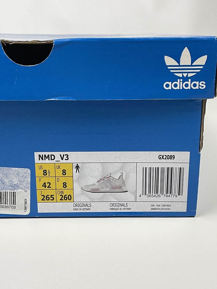 Кросівки Adidas Originals NMD_V3 (EU 42) оригінал білі чоловічі GX2089