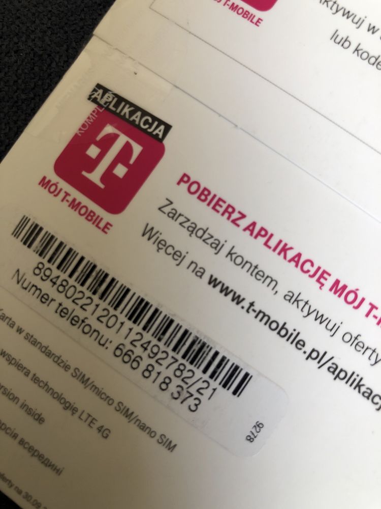 Złoty numer telefonu numer T-MobileMe