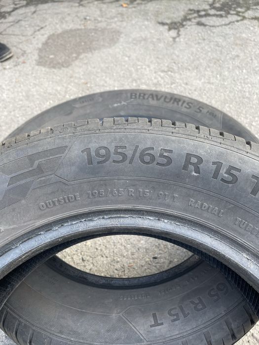 Продам шини літні 195/65 r15  Barum Bravuris 5 HM кінець 2021 року