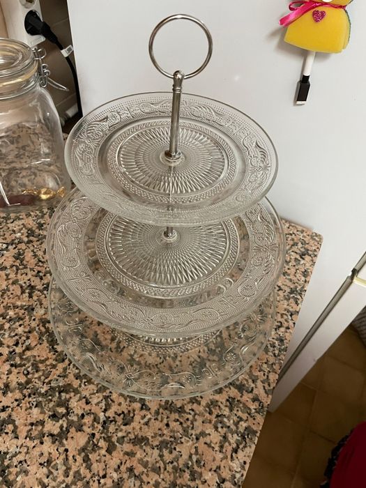 Suporte de vidro para guloseimas