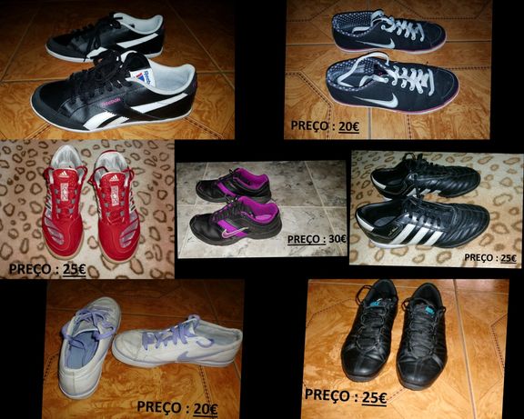 calçado - sapatilhas / tenis – nike / adidas - tamanho 38 (varios)