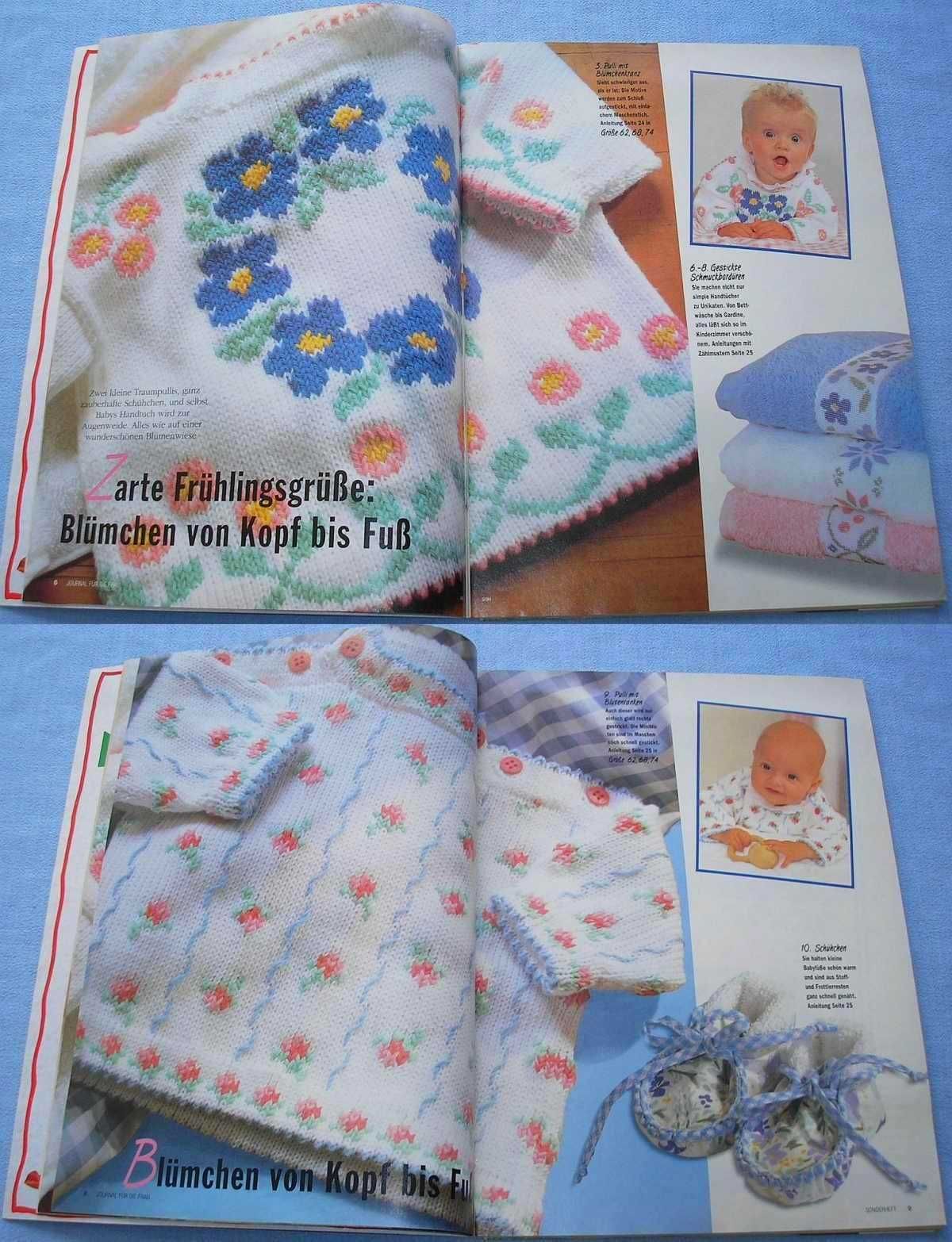 Journal Baby und Kleinkind  1994 Dzianina i szydełko, robótki, haft