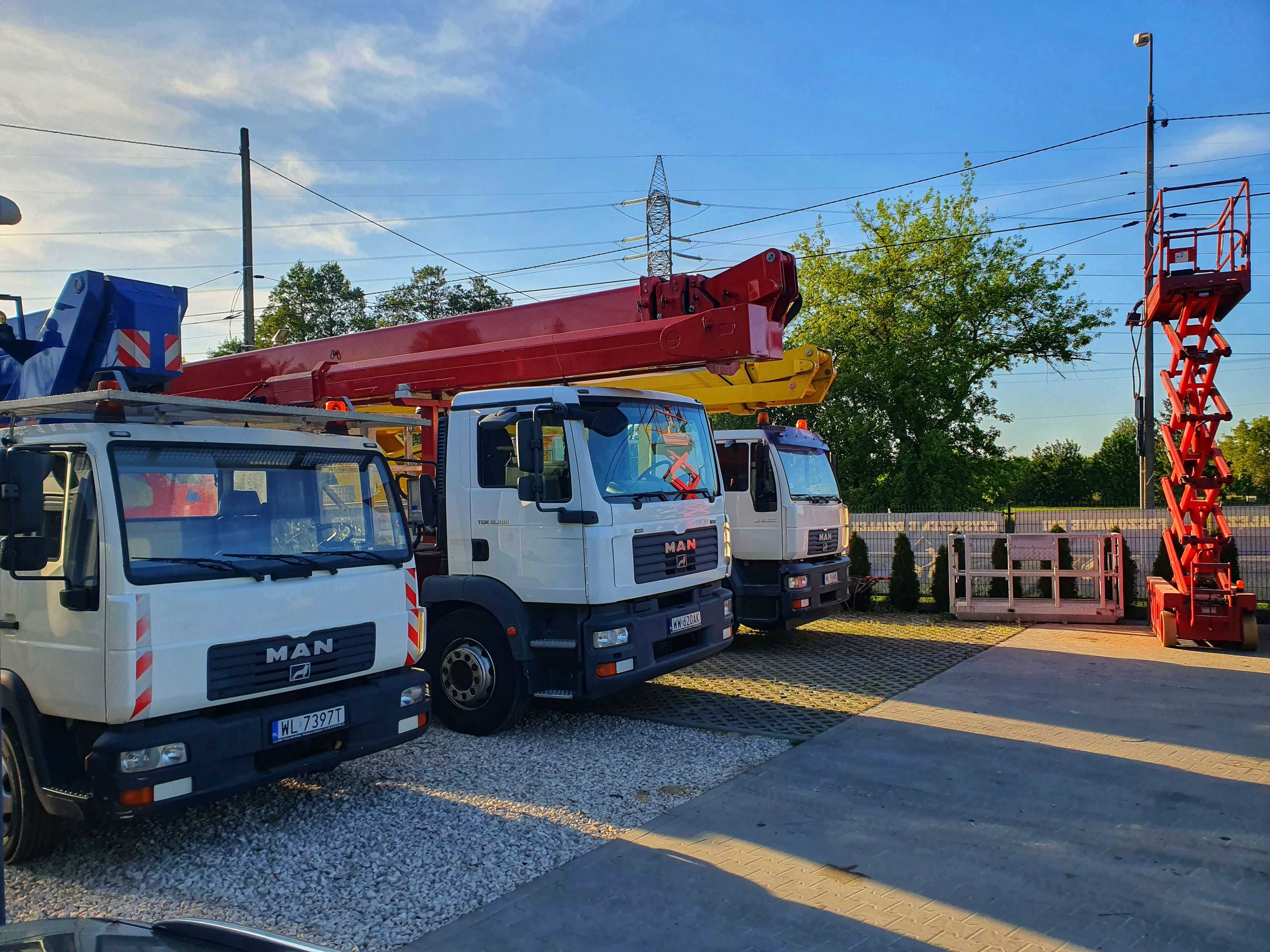 Podnośnik koszowy, zwyżka od 20 do 53m Wyszogród i okolice do 50km