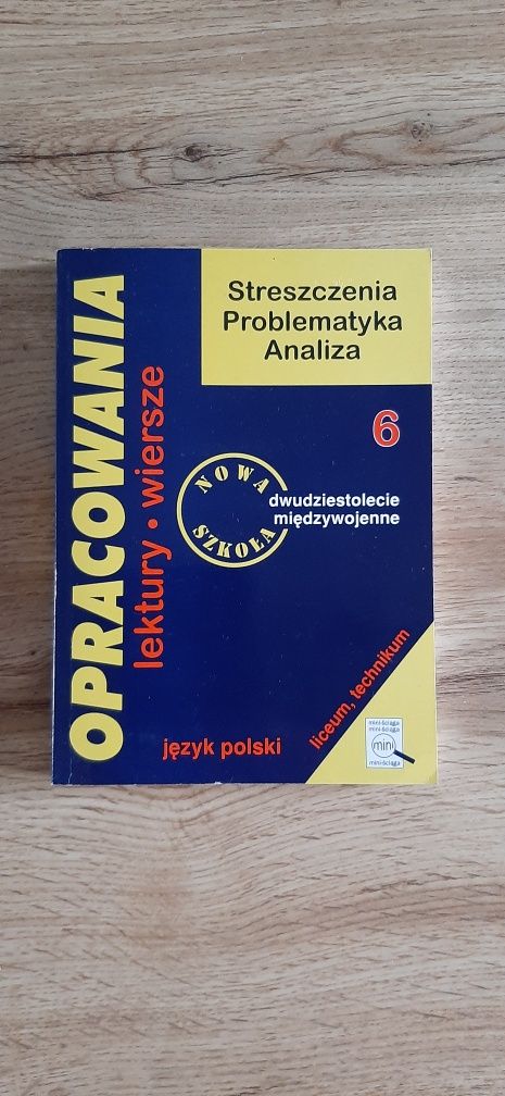 Język polski-opracowanie lektur , wierszy .