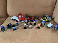 Lego Duplo 17 ludzików i pojazdów Policja Straż Wojsko Budowa