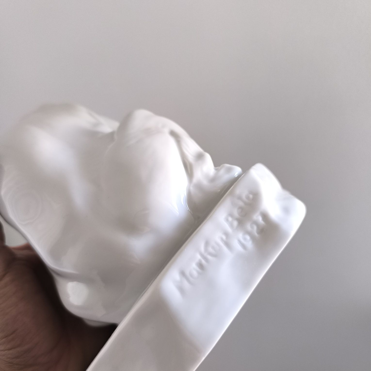 Herend Figurka Niedźwiedź Polarny Porcelana Antyk Sygnowana Wycisk