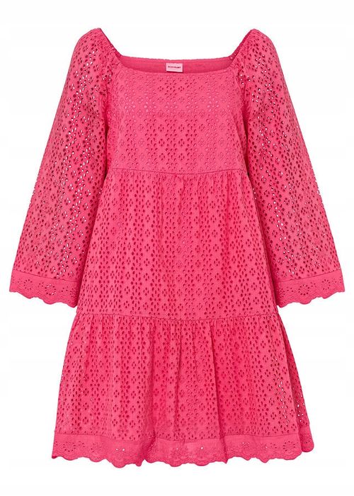 B.P.C koronkowa sukienka różowa r.46