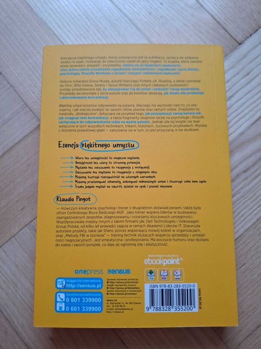 Książka Błękitny umysł Klaudia Pingot