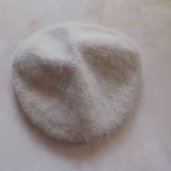 Kaszkiet czapka z angory80%/ one size jak nowa