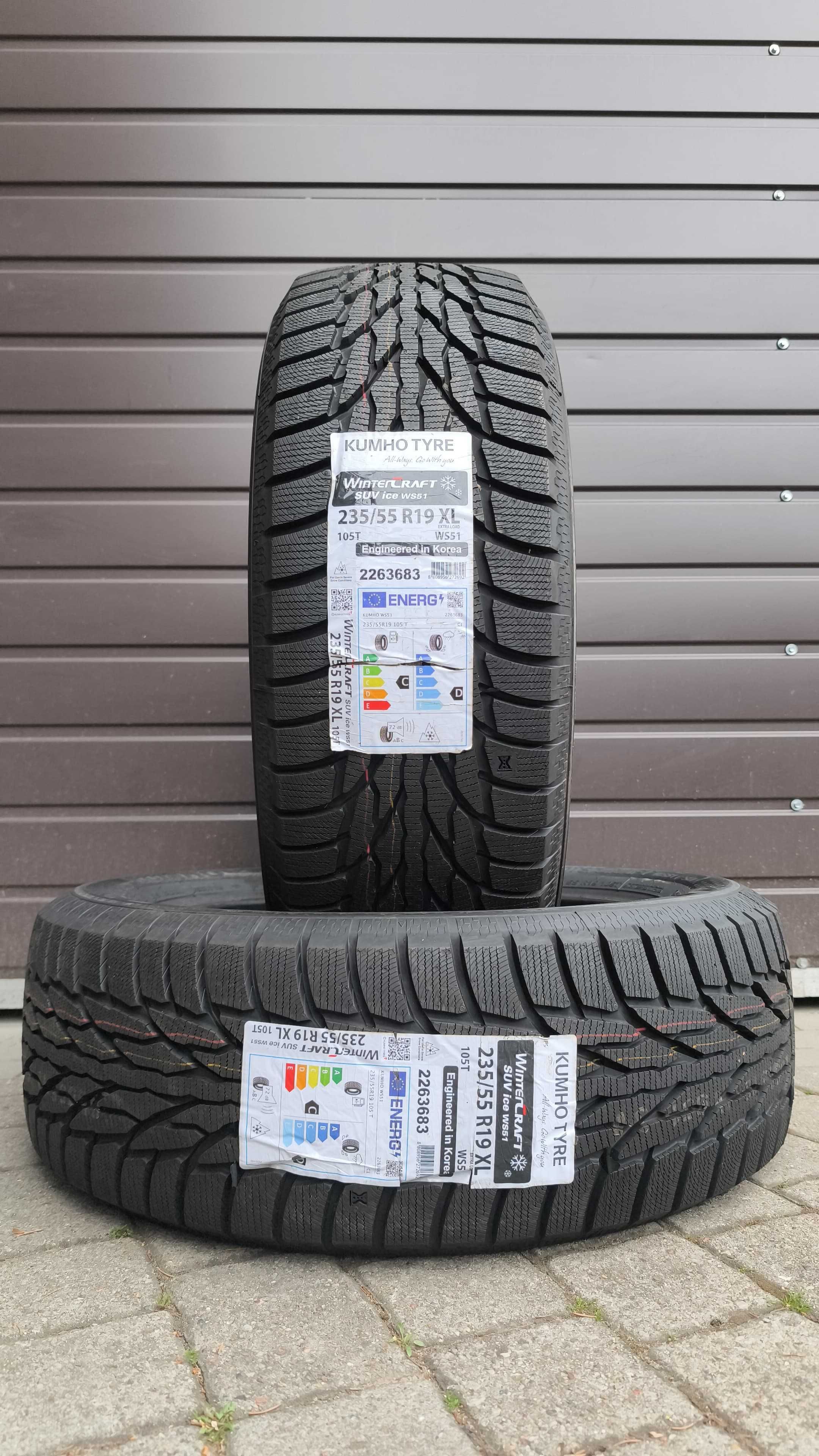 2 sztuki opony zimowe 235/55/19 Kumho Winter Craft SUV 2021(OL565/O/H)