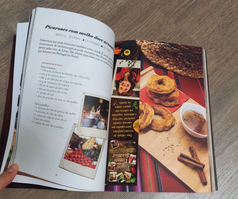 Livro "Viagens da comida saudável "