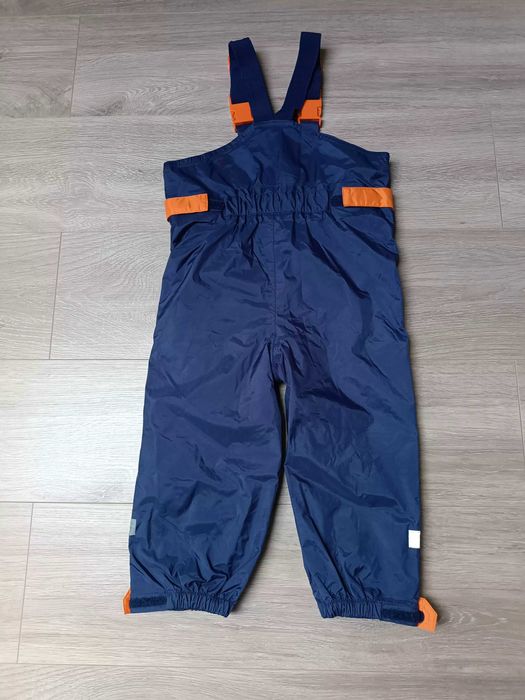 Spodnie deszcz granatowe szelki suwak odblaski 'Movement session' 92