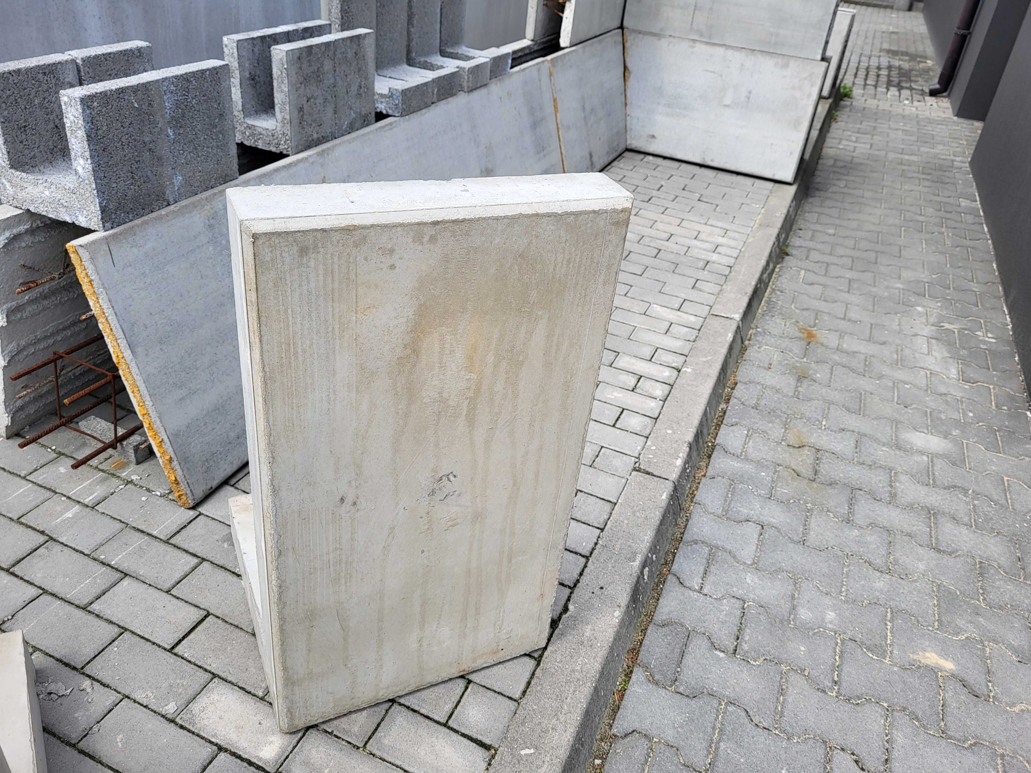 Mur oporowy typu L 80x250x40x10 prefabrykat muru, ściana oporowa, lka