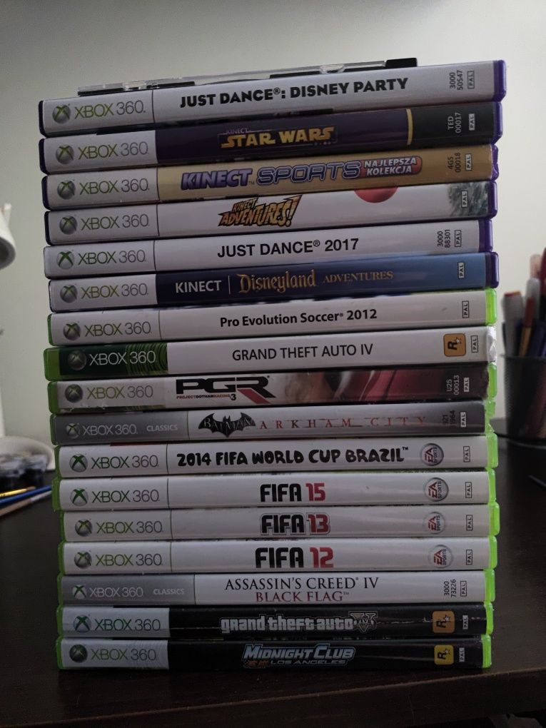 Xbox360 z kinectem i grami