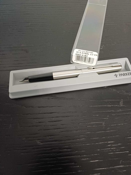 Caneta Parker de tinta permanente em aço inoxidável - 15 Special Steel