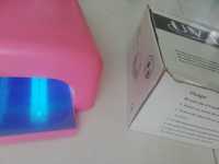 Lampa UV 36wat różowa, dodatkowo poduszka, patyczki, palec do treningu