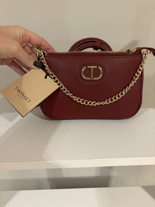 Twinset torebka damska model mini tracolla raspber