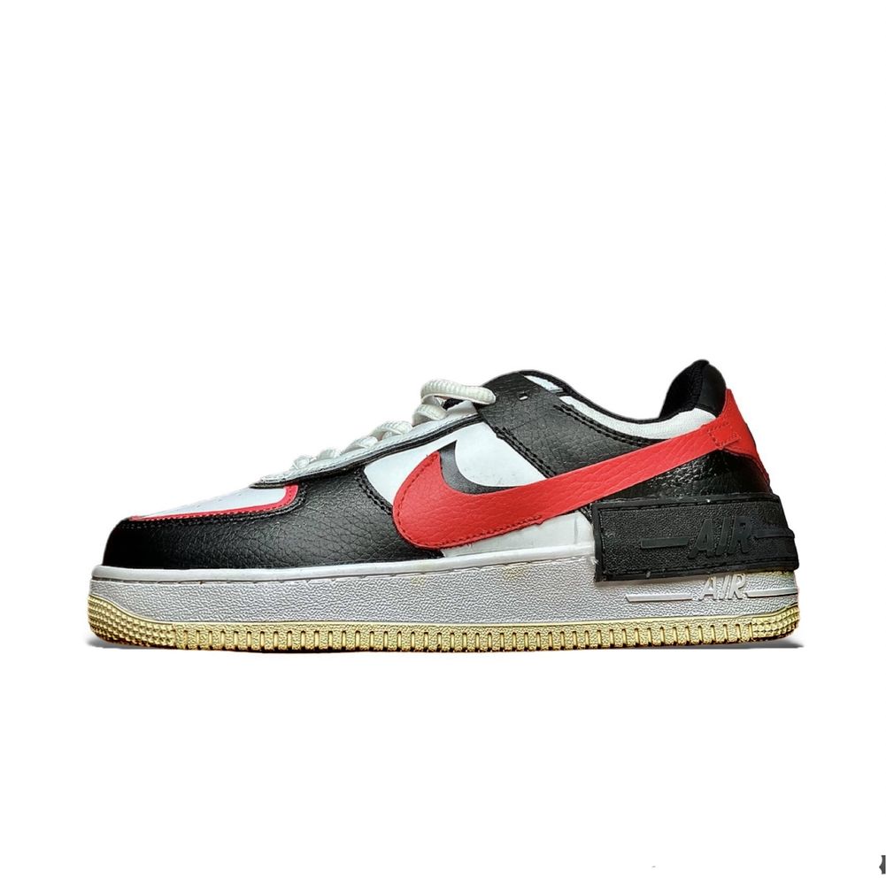 Кросівки Жіночі Nike Air Force 1 Shadow White & Black & Red