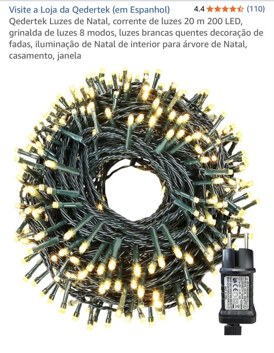 Luzes de Natal 20m