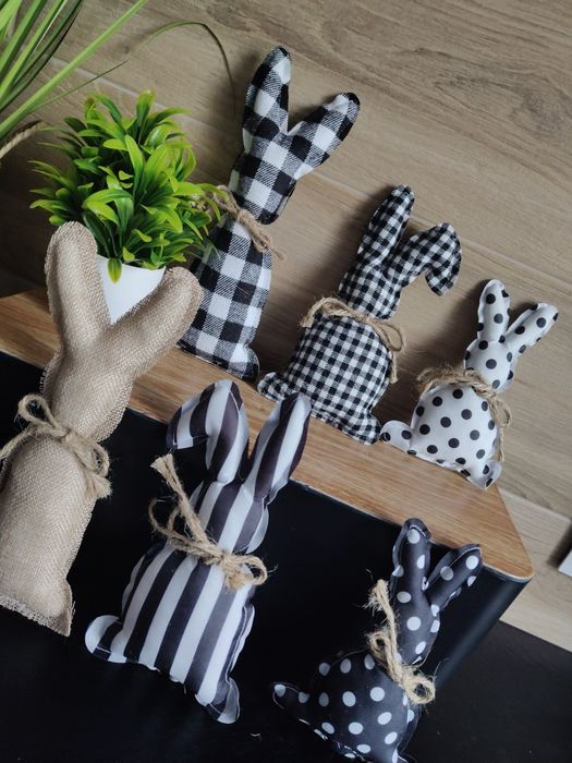 Zestaw zajączków szmacianych 6 szt