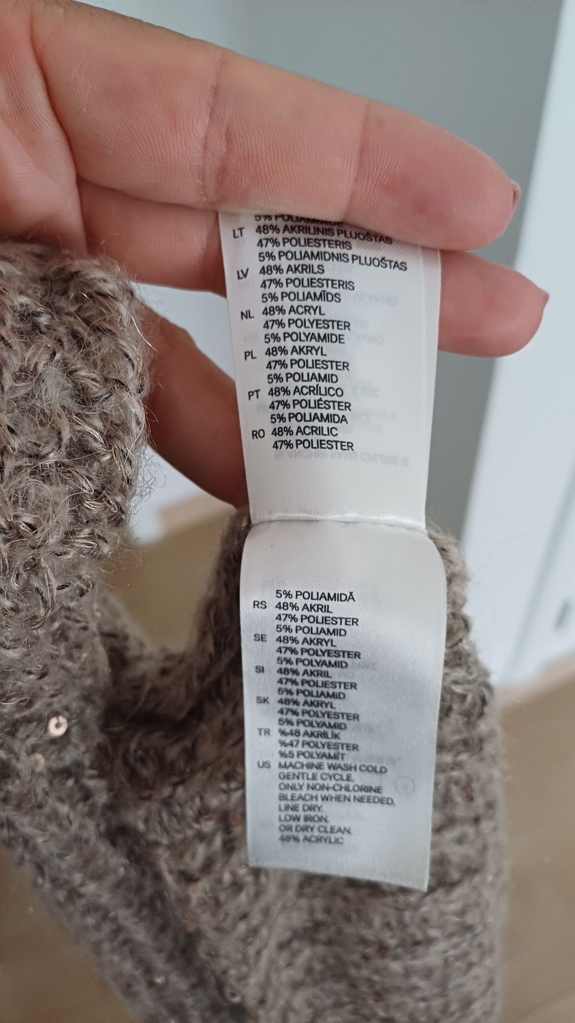 Cachecol grande camel da H&M