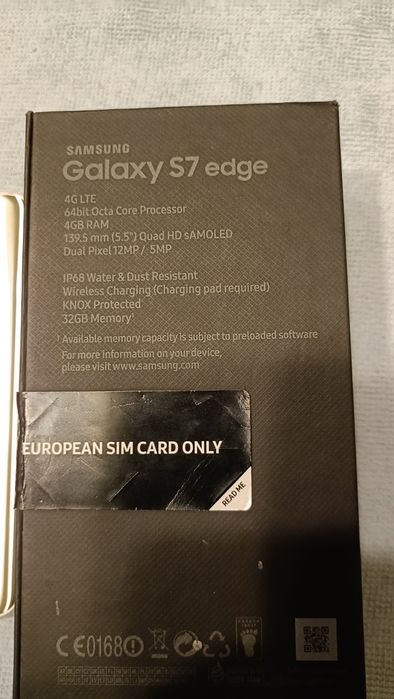 Telefon Samsung Galaxy S7 Edge Złoty Gold SUPER STAN zewnętrzny !!!