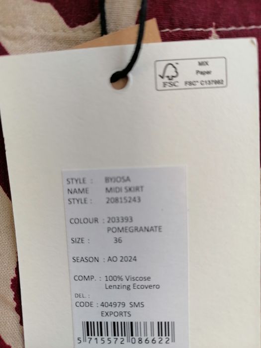 Spódnica z wizkozy b.young, 36