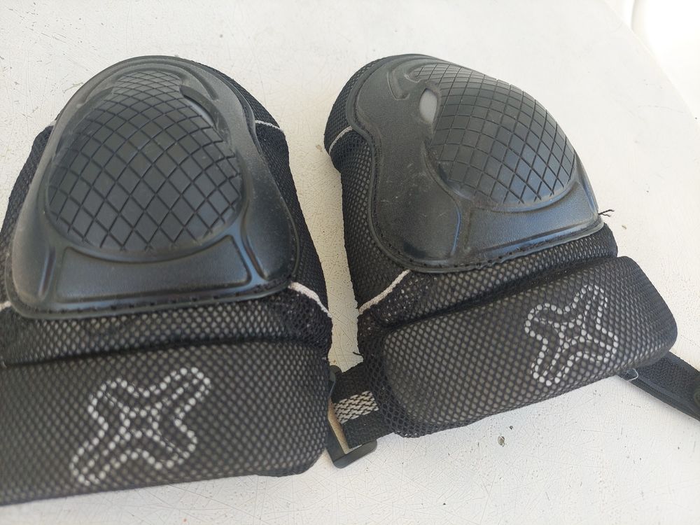 Patins em linha com proteções