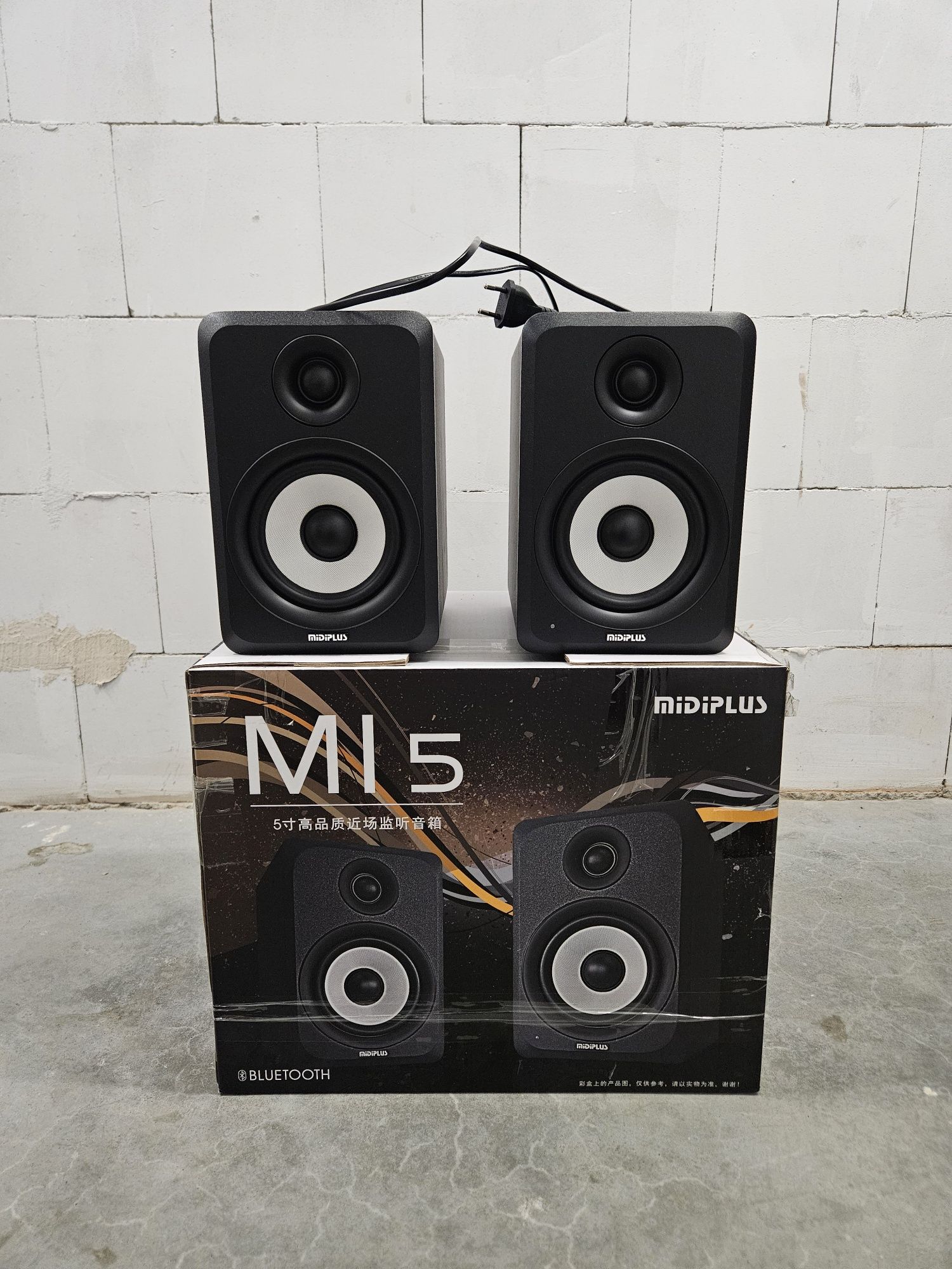 Monitory studyjne MIDIPLUS MI5 – Bluetooth, 100W RMS, zestaw z kablami