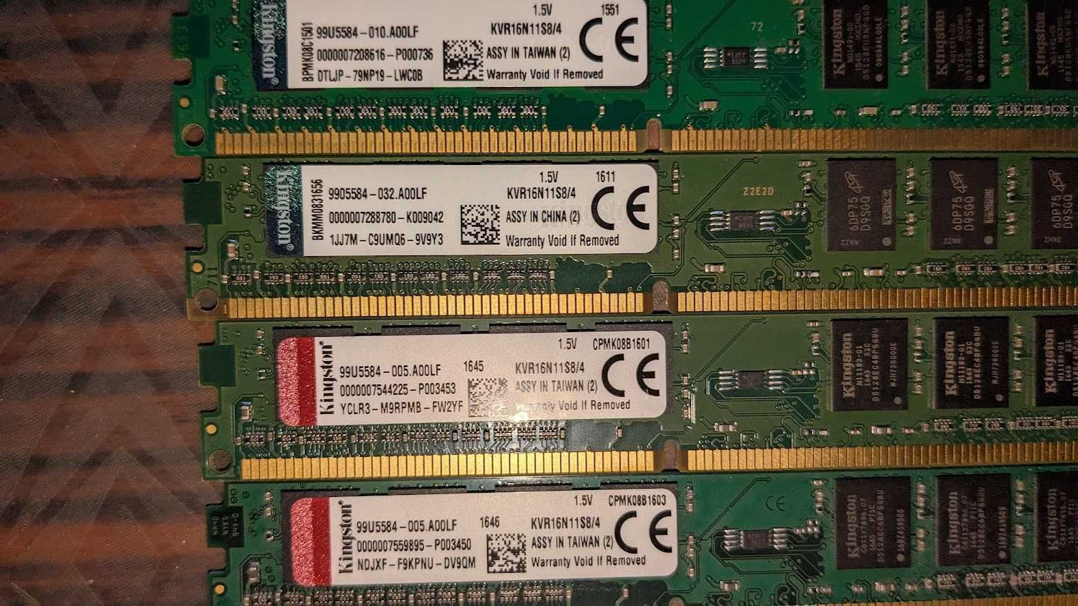 Оперативна пам'ять Kingston 4 GB DDR3 1600 MHz (KVR16N11S8/4)
