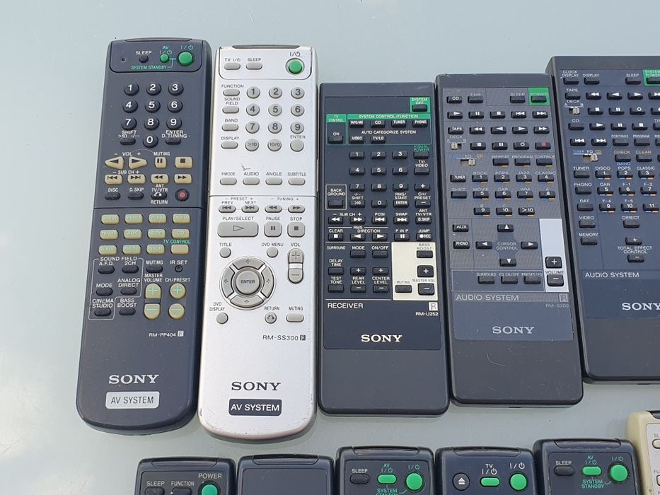 Piloty do sprzętu audio Sony i Technics