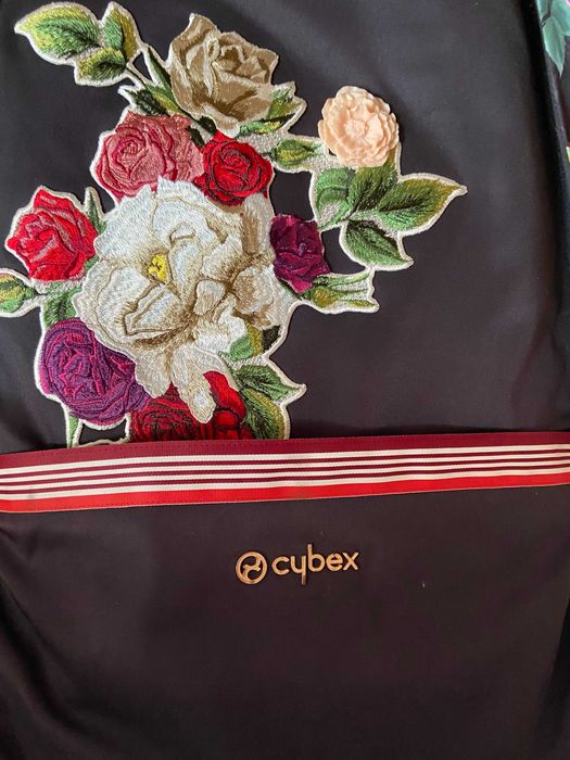 Spacerówka Cybex Priam Spring Bloosom + śpiworek + plecak