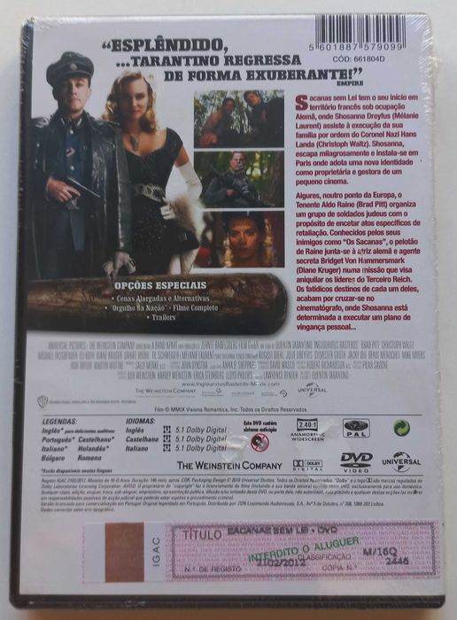 Filme em DVD Sacanas Sem Lei