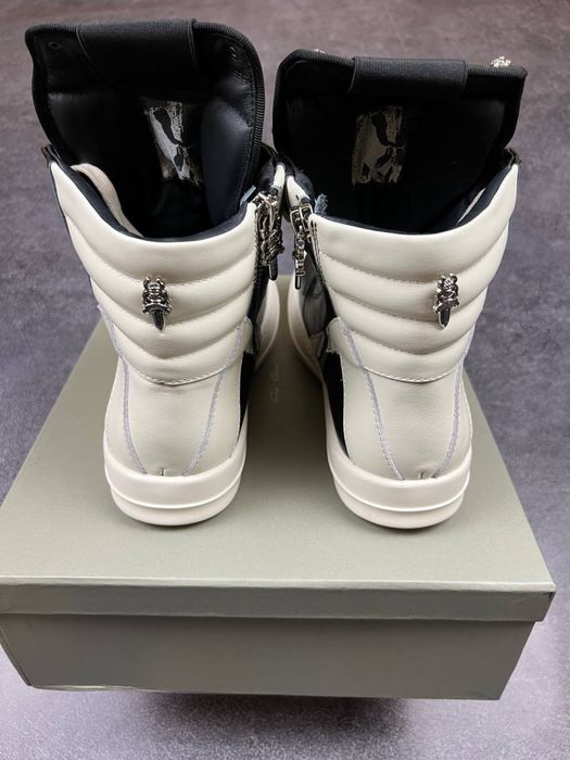 Rick Owens x Chrome Hearts Geobasket Low Black