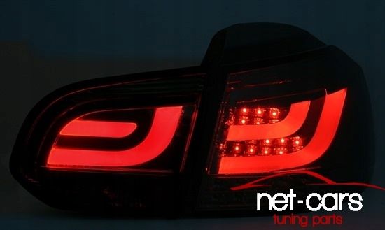 Lampy tylne tył VW GOLF 6 VI R32 LED BAR LED Diodowe czerwono białe